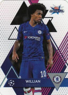 Willian Chelsea 2019/20 Topps Crystal Champions League Base card #50